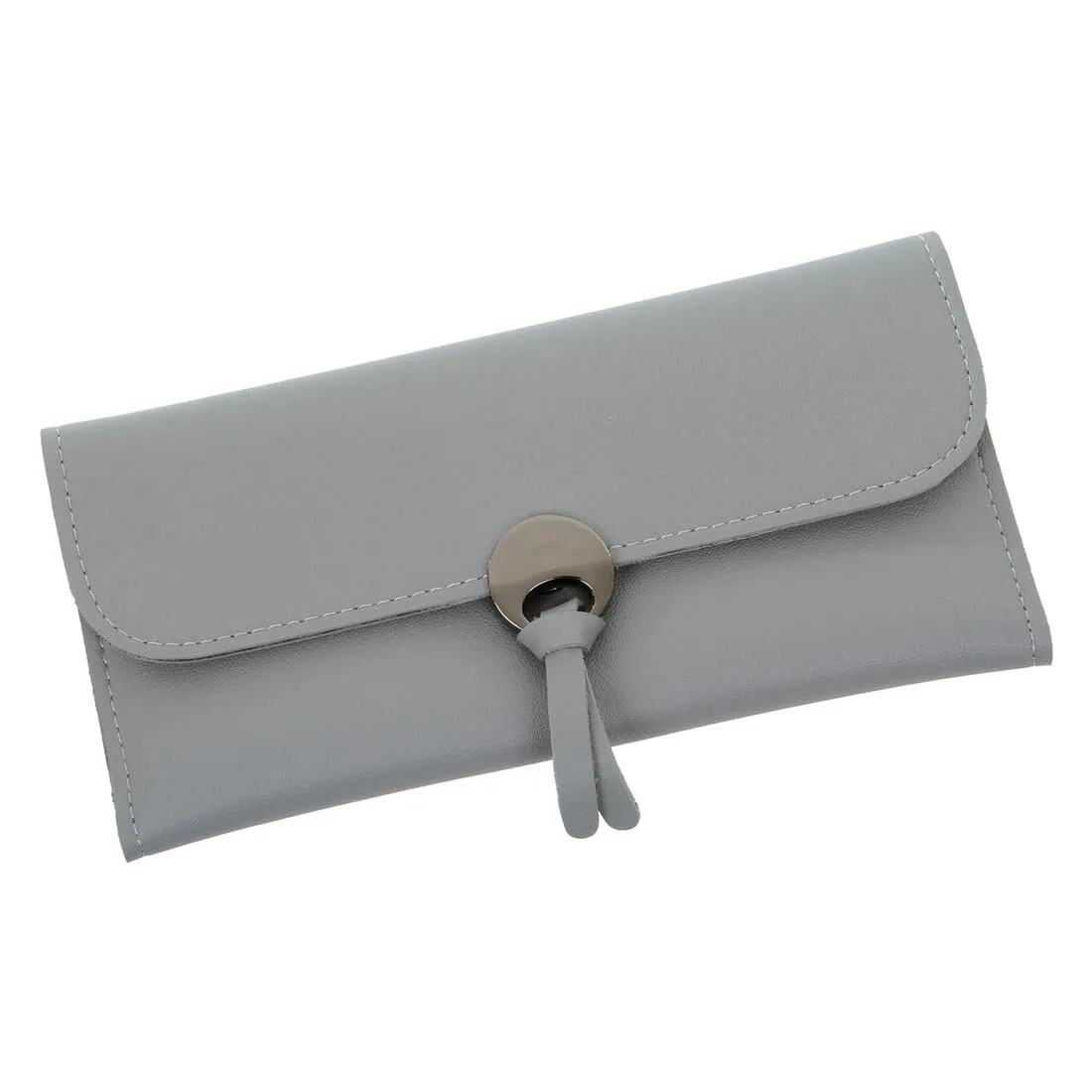 Womens Lacey Faux Leather Purse Wallet Clutch Card Holder