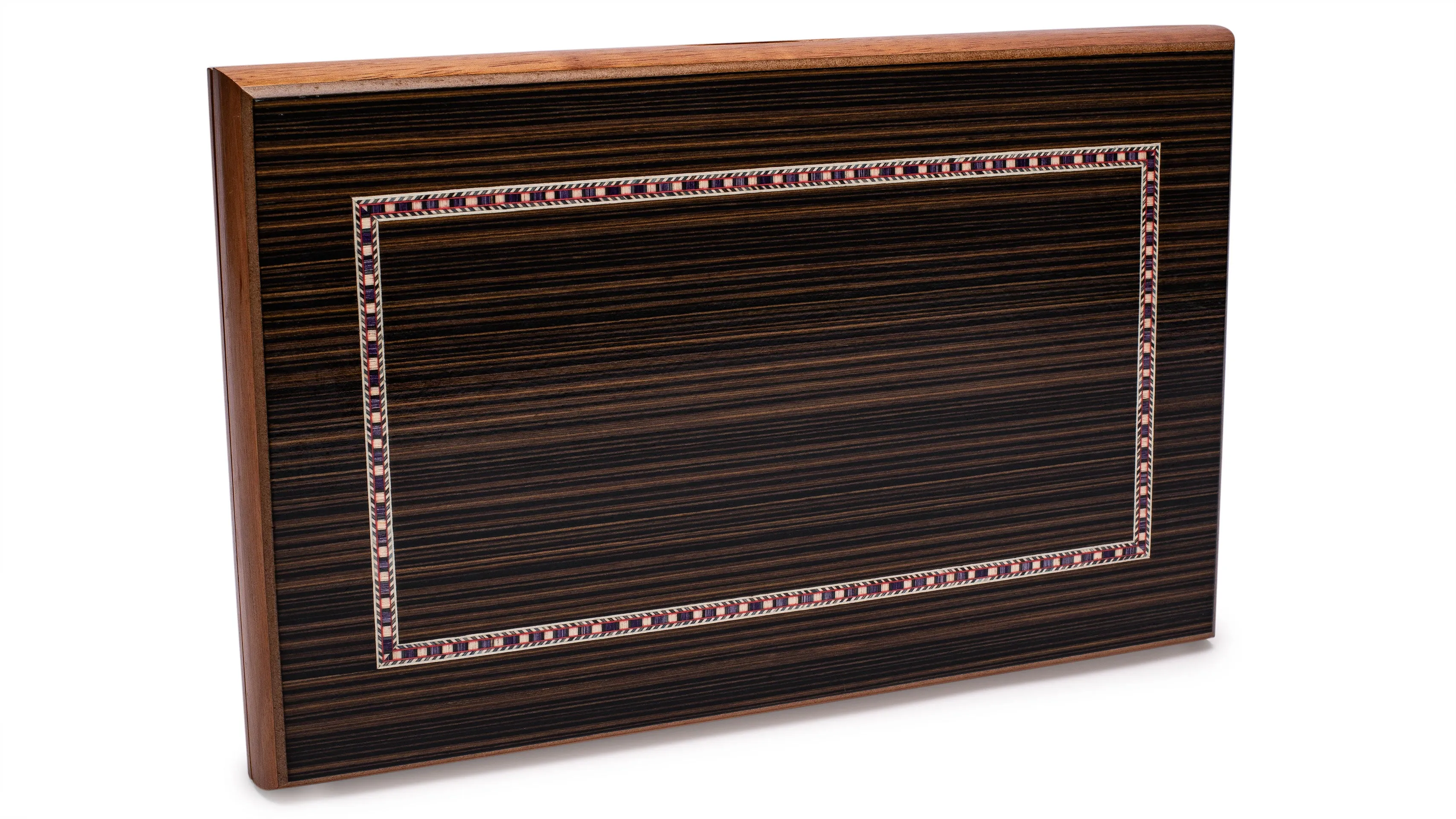 Wooden Inlaid Backgammon Game Set, "Dorne" - 13"