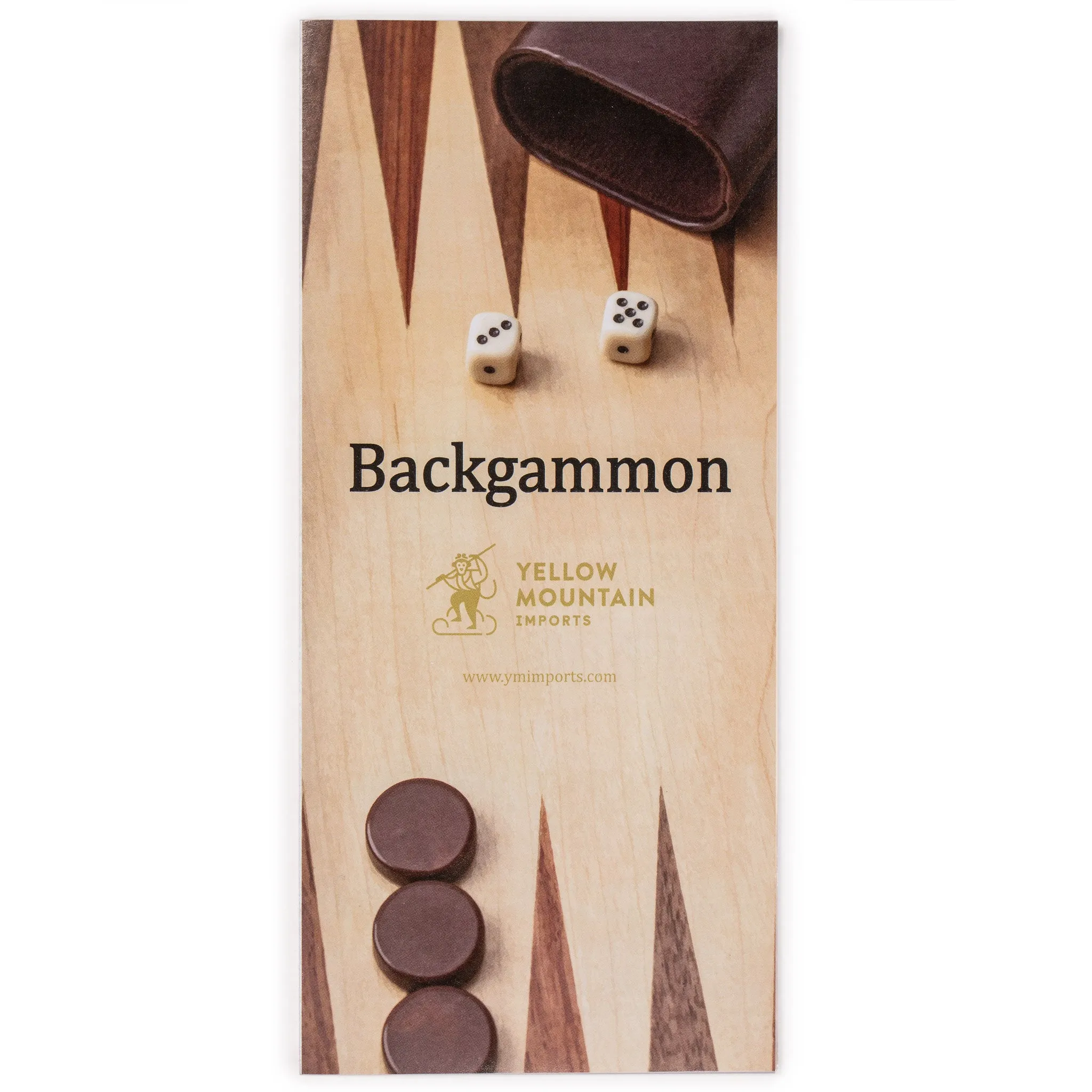 Wooden Inlaid Backgammon Game Set, "Dorne" - 13"