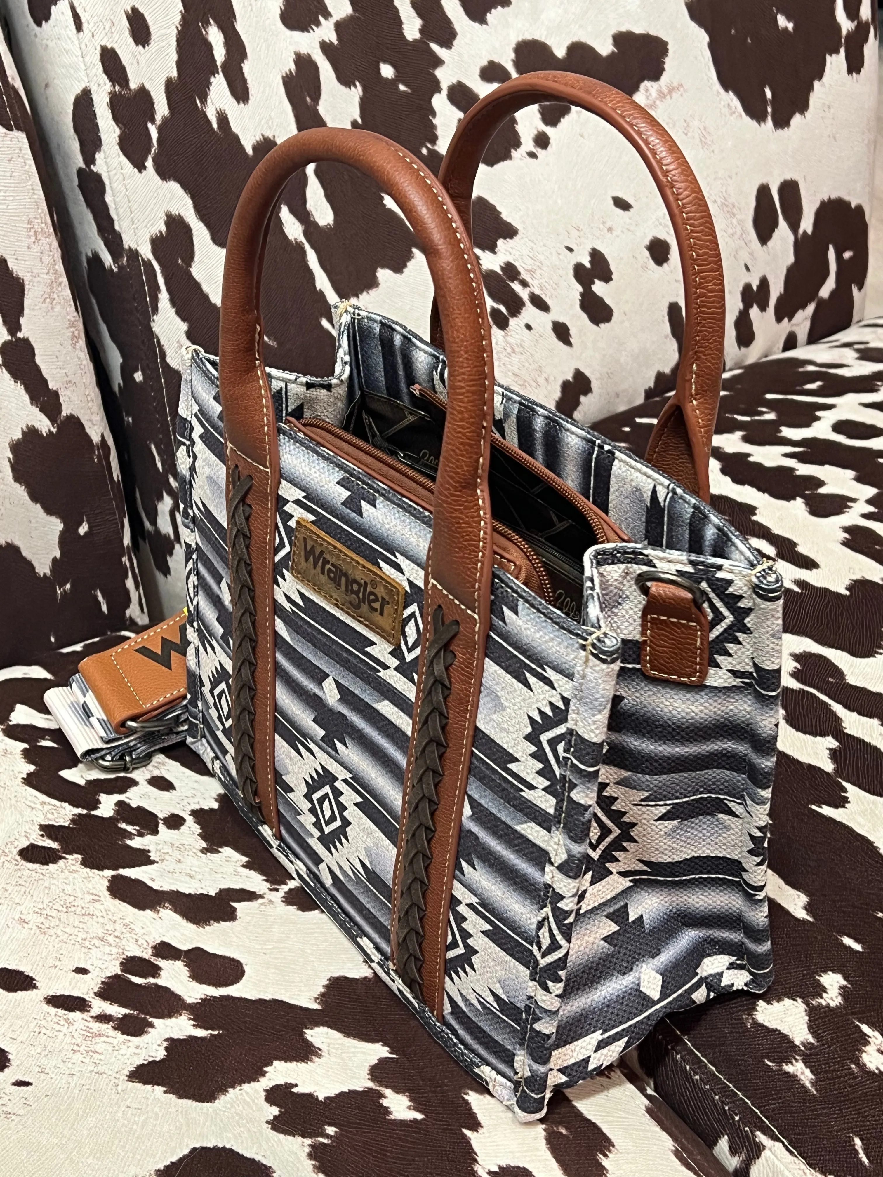 Wrangler Mini Crossbody Tote Dark Gray