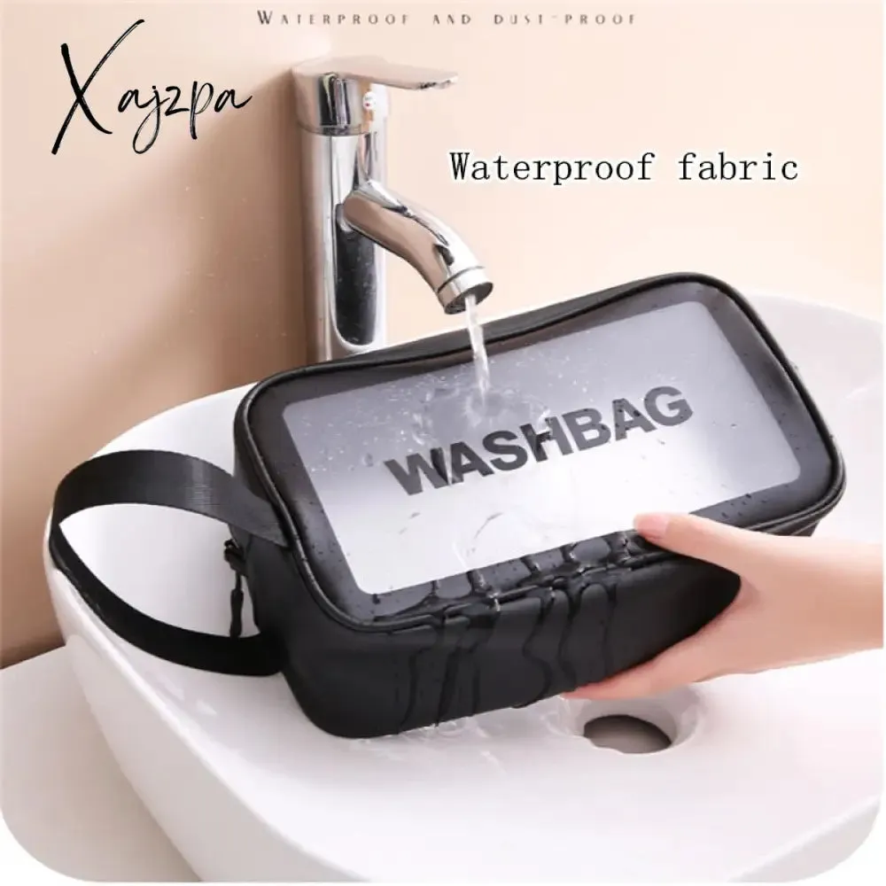 Xajzpa - Women Portable Travel Wash Bag Female Transparent Waterproof Makeup Storage Pouch Large Capacity Cosmetic Organizer Beauty Case