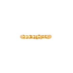 Yellow Gold Skinny Pebble Ring